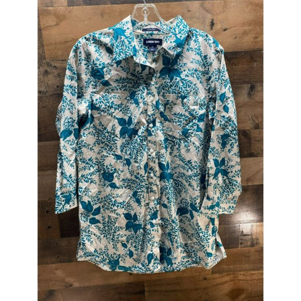 Land's End Women's Long Sleeve Button Up Size‎ 10